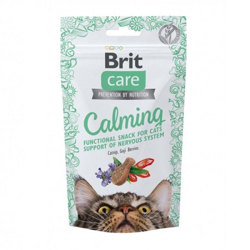 Ласощі Brit Care Functional Snack Calming для котів для підтримки нервової системи з куркою 50 г