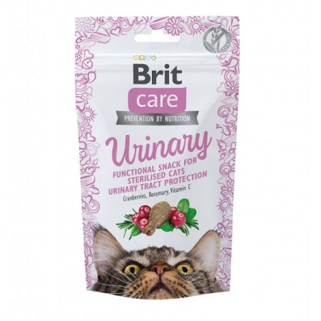 Ласощі Brit Care Functional Snack Urinary для кішок для здоров'я сечовидільної системи з індичкою 50 г