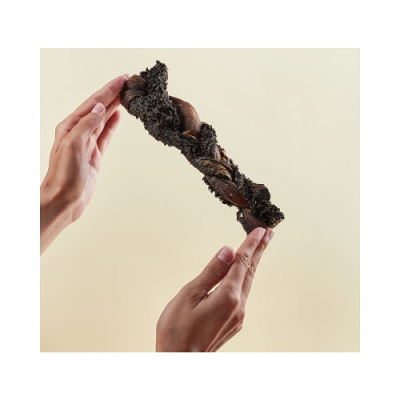 Ласощі снеки Natural 70 г для собак усіх порід рубець косичка 20 см