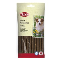 Лакомство для собак Trixie Rotolinis with Beef 12 см 120 г 12 шт с говядиной для дрессировки и ежедневной заботы о питомце (31771)