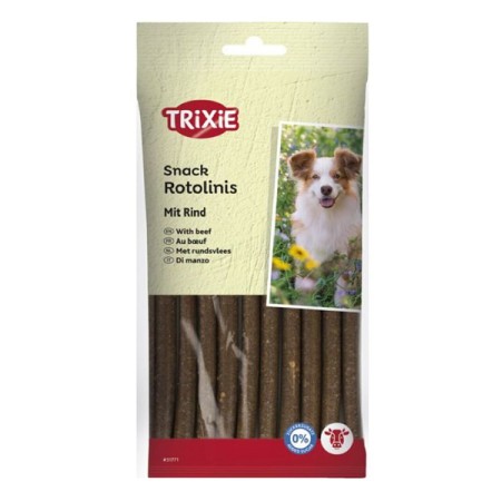 Ласощі для собак Trixie Rotolinis with Beef 12 см 120 г 12 шт з яловичиною для дресирування та щоденної турботи про вихованця (31771)