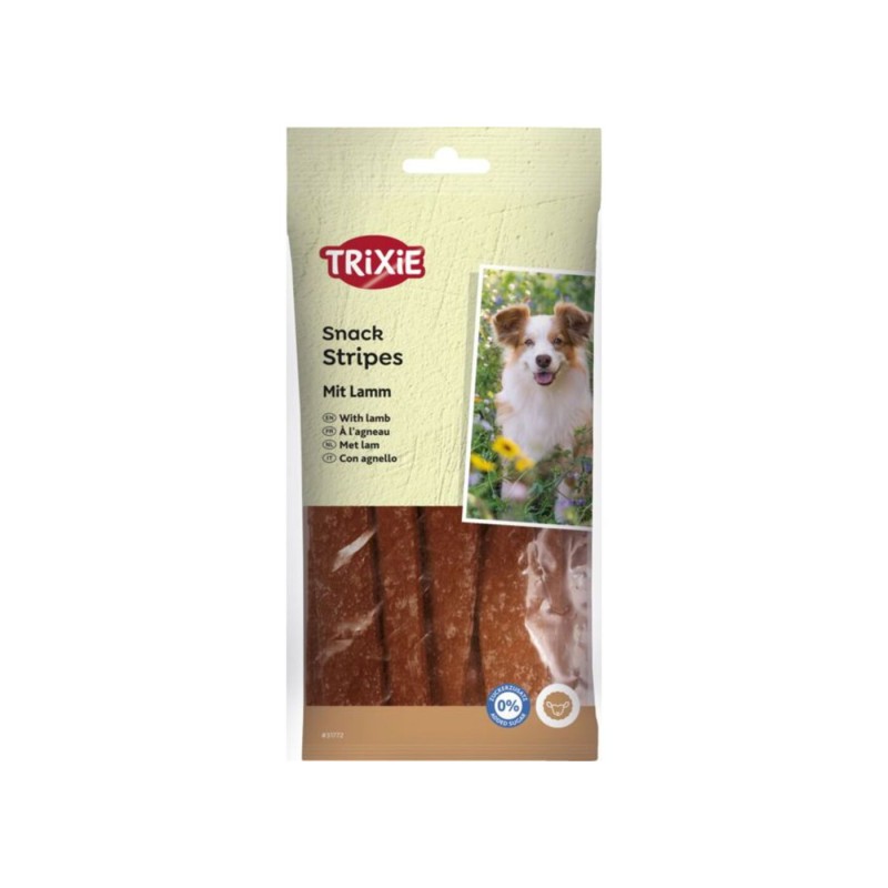 Ласощі Trixie Stripes with Lamb для собак полоски з ягням 100 г 10 шт (31772)